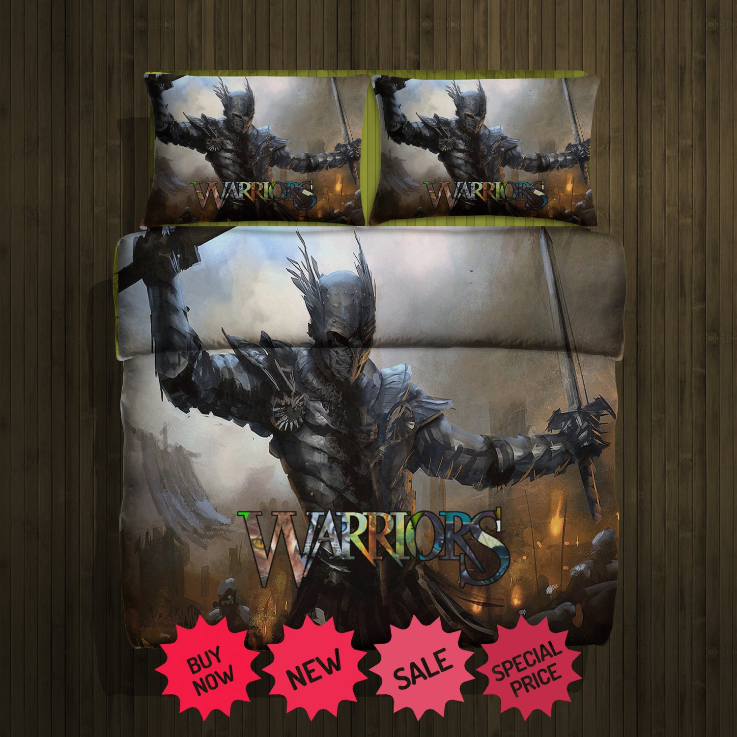 Set gift warriors fleece blanket large & 2 pillow cases #81367544,81367549(2)