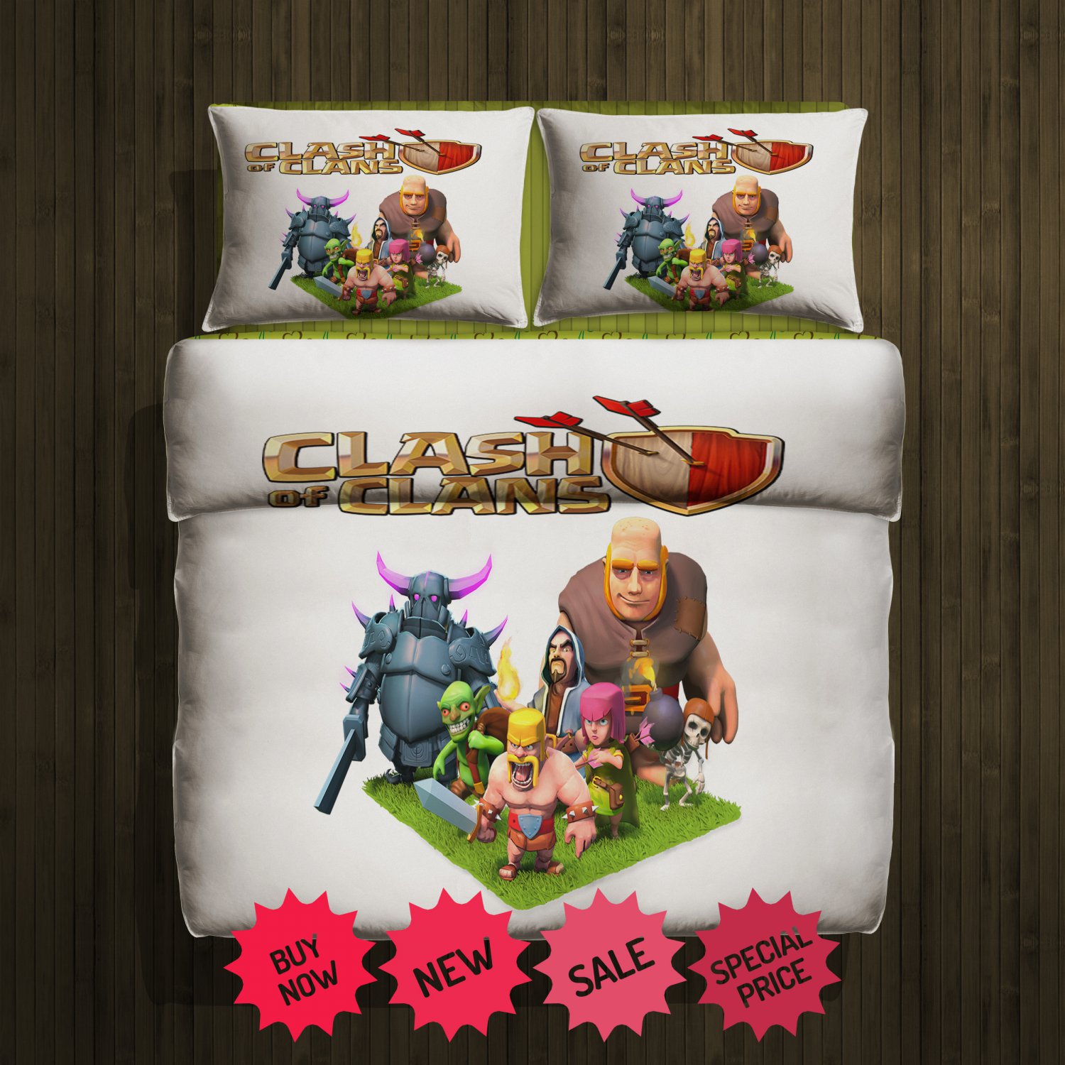 Clash of Clans fleece blanket large & 2 pillow cases #83935031,83935032(2)