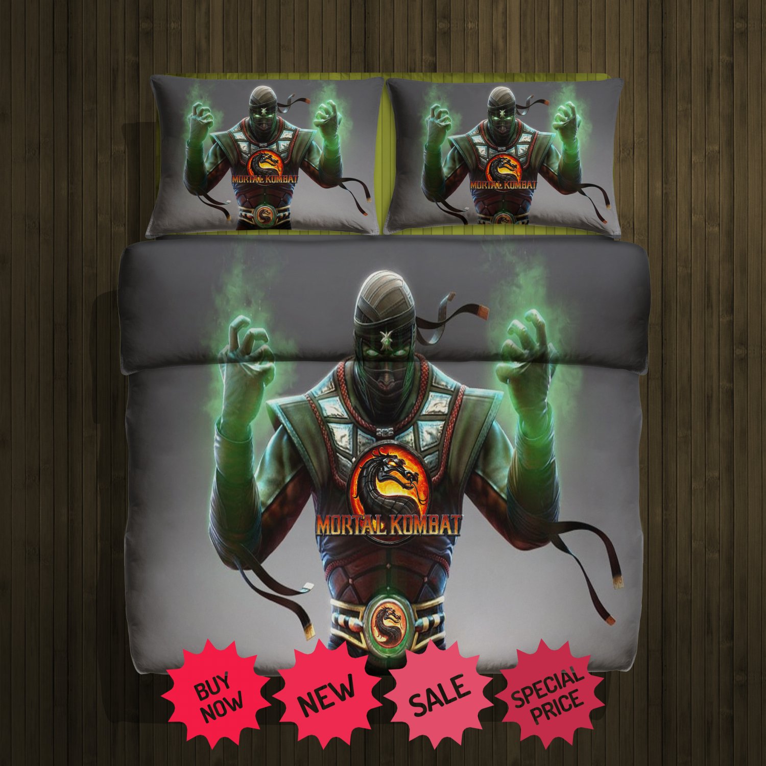 Mortal Combat fleece blanket(large) with 2 pillow cases #93689761,93689762(2)