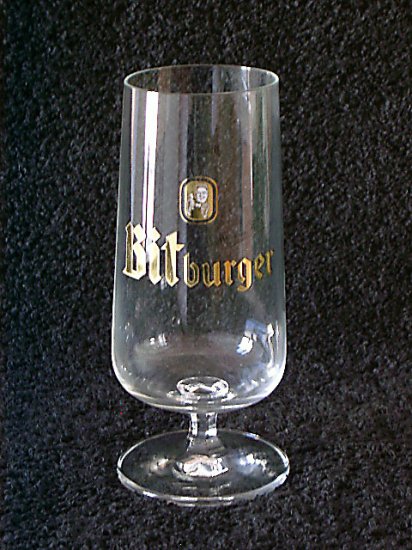 Bitburger German Beer Glasses, Set of 2, 0.3L
