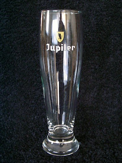Jupiler Belgian Beer Glasses, Set of 2, 0.25L