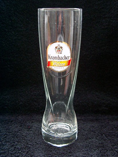 Krombacher Weissen German Beer Glasses, Set of 2