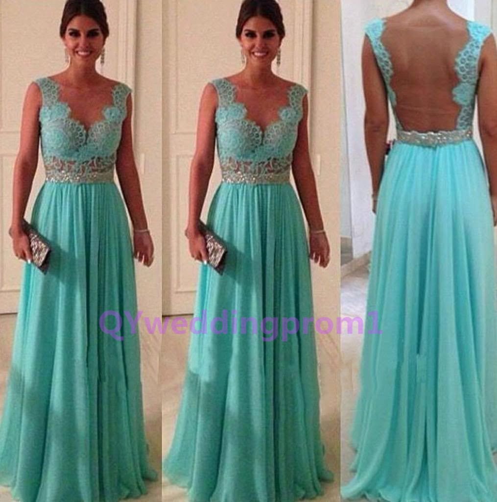 2015 new Green lace prom dress long prom dress, bridesmaid dress,evening dress