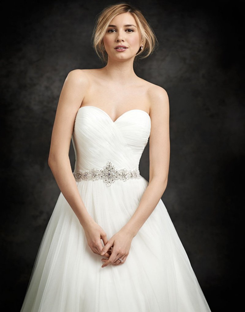 2016 Custom size Sexy Backless Tulle Simple Romantic White Long A-Line Sweetheart Wedding Dress