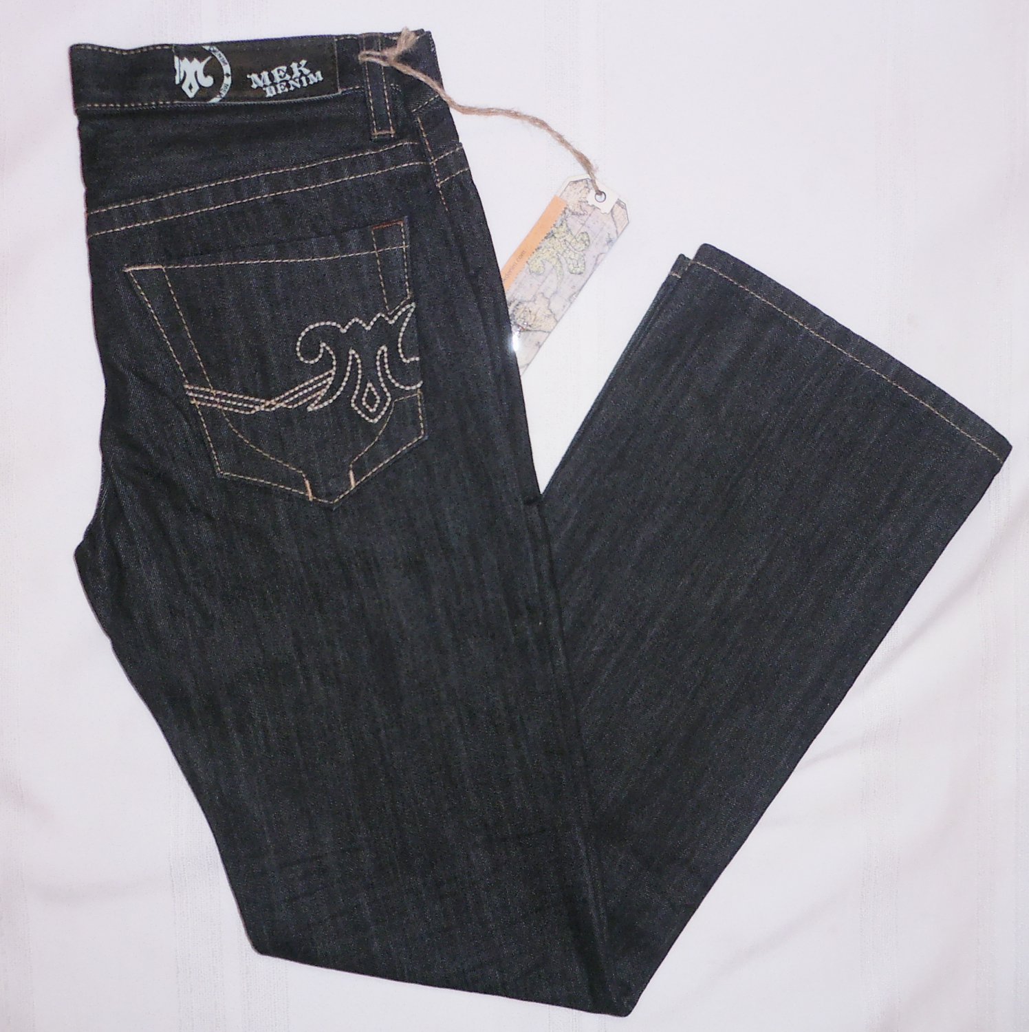 MEK DENIM mens Jeans by ROCK REVIVAL KLIEN Bootcut size 32 34 blue rinse