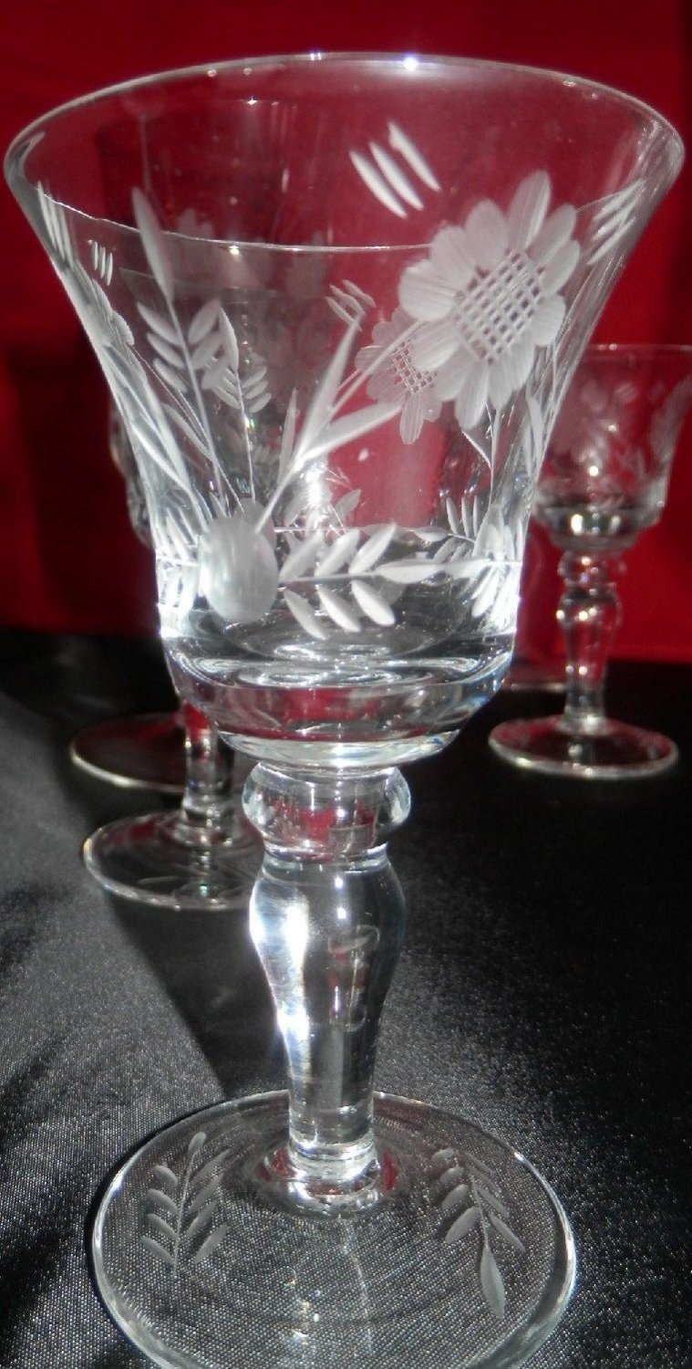 Cordial Stemware 5 Glasses
