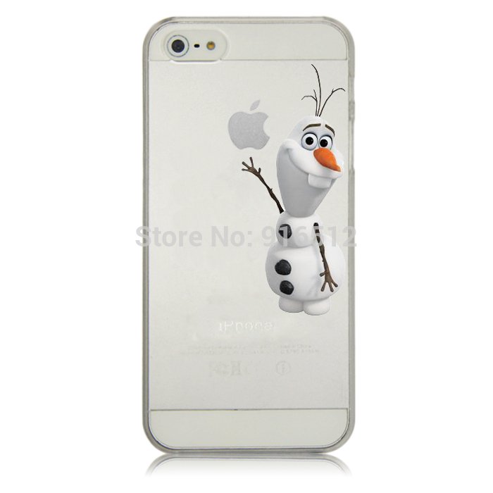 Case For Apple iPhone 6 case Transparent Hand simpsons olaf eating homer skin