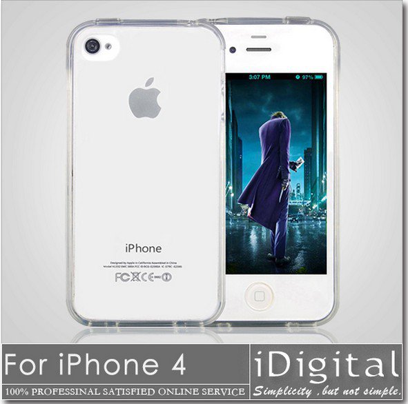Wholesale Soft Silicon Case For Apple iPhone 4 4s TOP Quality TPU Silicon Cases