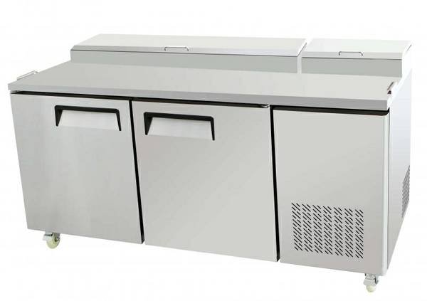 67" Two 2 Door Refrigerated Pizza Salad Prep Table MPF-8202