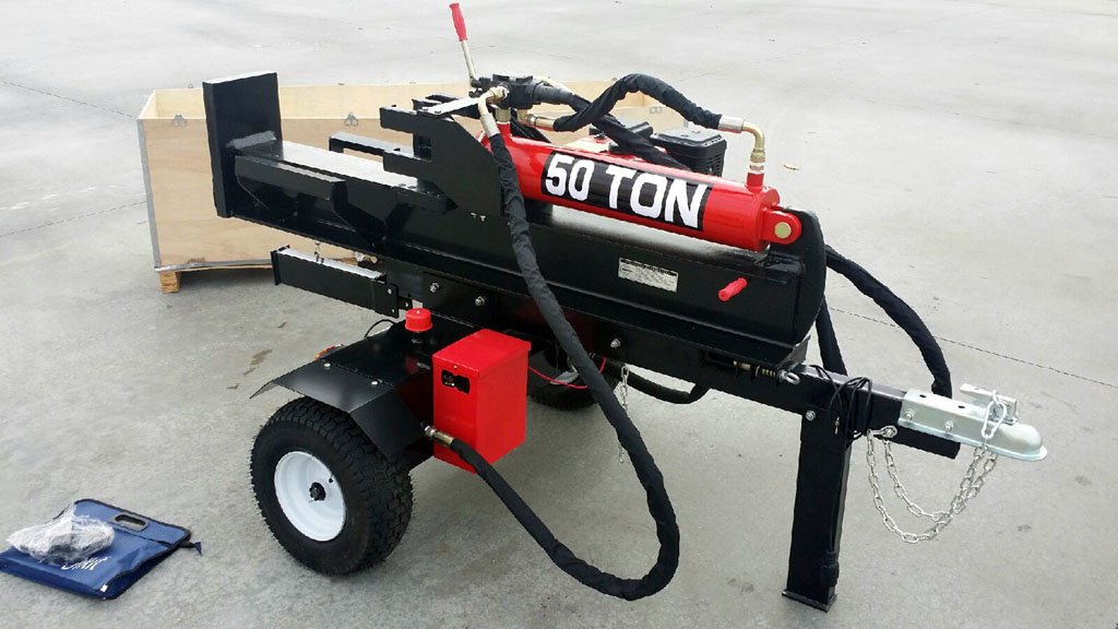 50 Ton Log Splitter Commercial Grade Hydraulic Gas Wood 15HP Engine