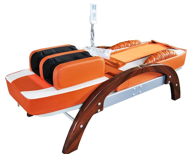 FIR Far Infrared Massage Jade Bed Spinal Traction Table w/ Foot Massage Therapy
