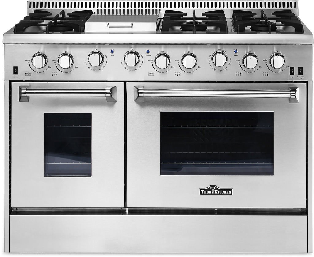 Thor Kitchen 48" Professional Gas Range Stove Oven w/ Griddle HRG4808