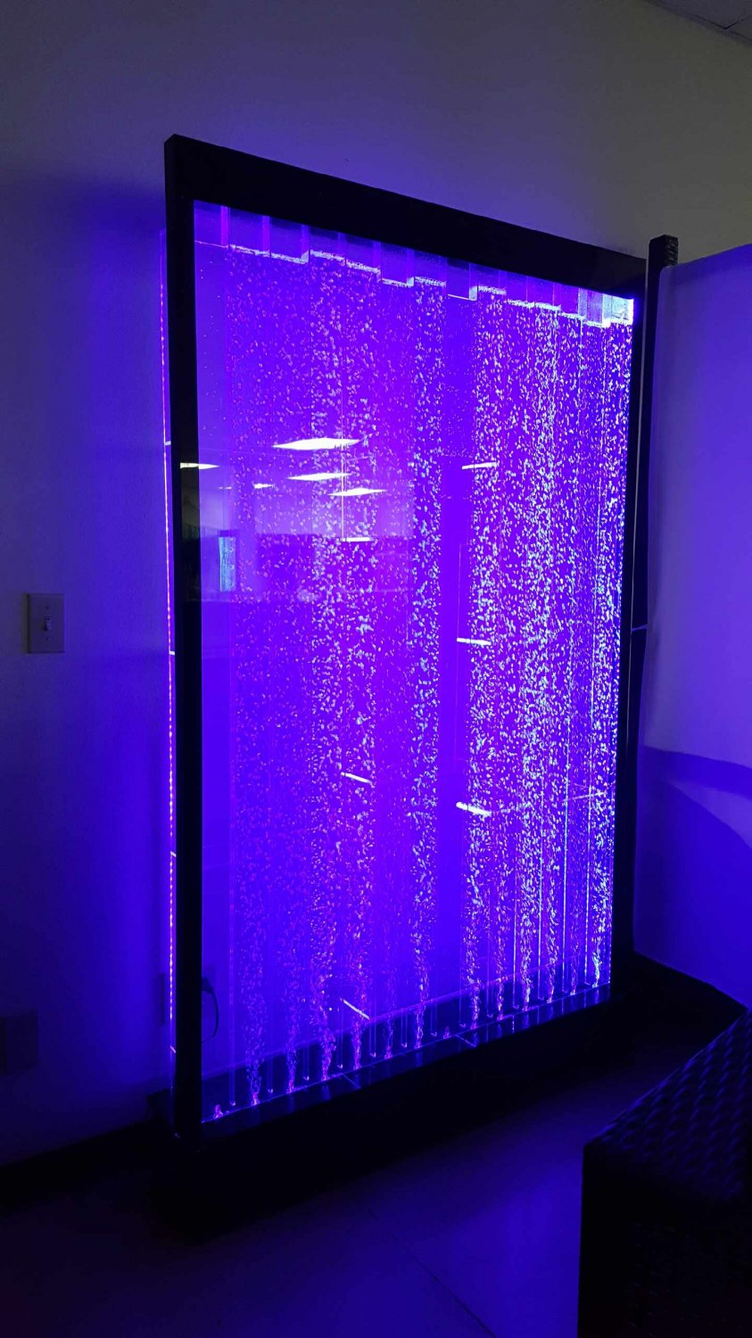 79" x 49" LED Lighting Bubble Wall Panel w/ Shelving Full Color