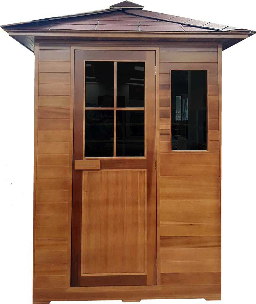 3 Person Outdoor Sauna Cedar FIR Far Infrared Canadian Red SPA Backyard