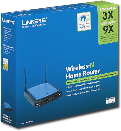 Linksys - Wireless-N Wireless Router with 4-Port Switch