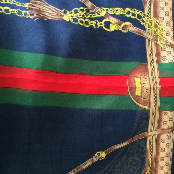 Gucci Equestrian, Monogram, & Stripe Silk Scarf