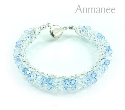 Handcrafted Swarovski Crystal Bracelet - Pikul-Single-High 010258