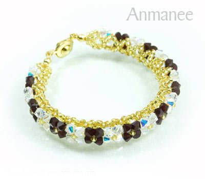 Handcrafted Swarovski Crystal Bracelet - Pikul-Single-High 010260