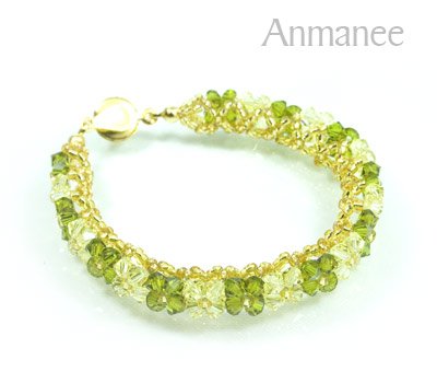 Handcrafted Swarovski Crystal Bracelet - Pikul-Single-High 010262