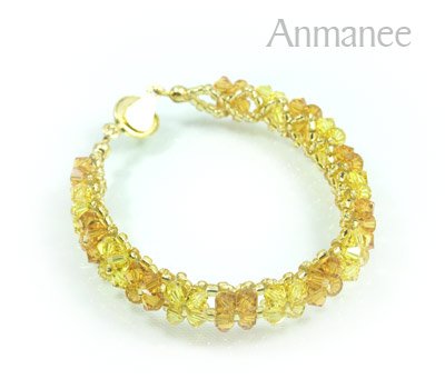 Handcrafted Swarovski Crystal Bracelet - Pikul-Single-Low 010266