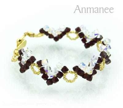 Handcrafted Swarovski Crystal Bracelet - Classic V 01026