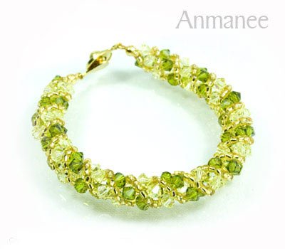 Handcrafted Swarovski Crystal Bracelet - Twist-S 0102108