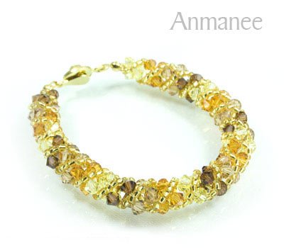 Handcrafted Swarovski Crystal Bracelet - Twist-S 0102110