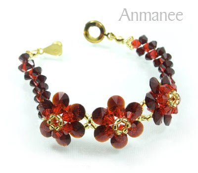 Handcrafted Swarovski Crystal Bracelet - Mouse-Front 010241