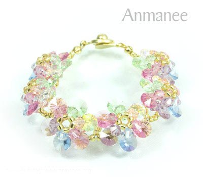 Handcrafted Swarovski Crystal Bracelet - Mouse Full 010228