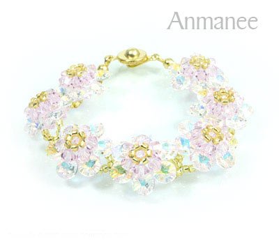 Handcrafted Swarovski Crystal Bracelet - Mouse Full 010237