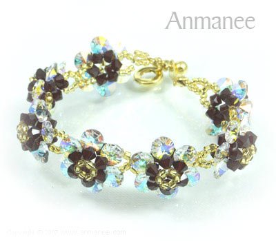 Handcrafted Swarovski Crystal Bracelet - Mouse Full 010238