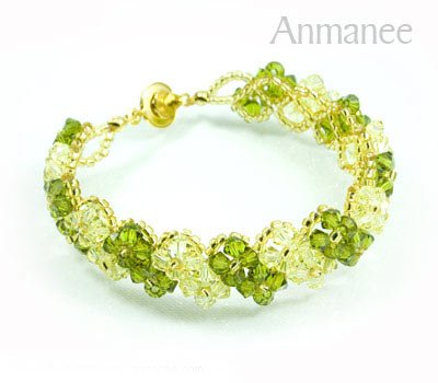 Handcrafted Swarovski Crystal Bracelet - Pikul V 010273