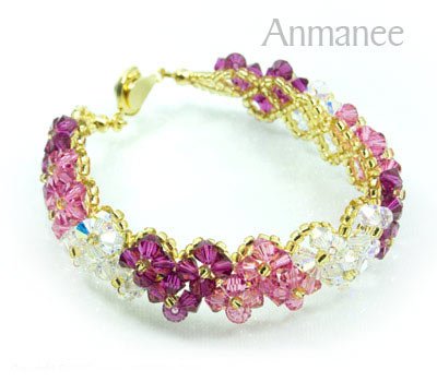 Handcrafted Swarovski Crystal Bracelet - Pikul V 010274