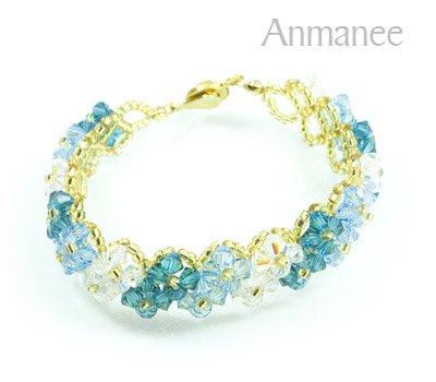 Handcrafted Swarovski Crystal Bracelet - Pikul V 010277