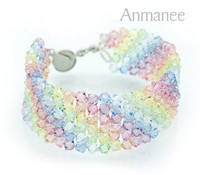 Handcrafted Swarovski Crystal Bracelet - Lace 010225