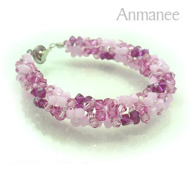 Handcrafted Swarovski Crystal Bracelet - Twist-L 010294