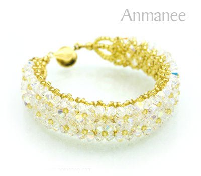 Handcrafted Swarovski Crystal Bracelet - Pikul-Double 010257