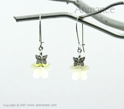 Handcrafted Swarovski Crystal Earrings 01034