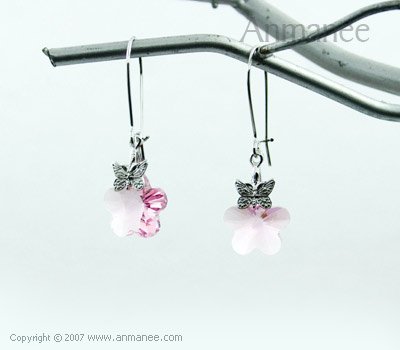 Handcrafted Swarovski Crystal Earrings 01035