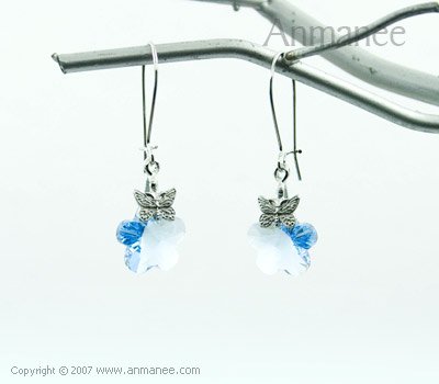 Handcrafted Swarovski Crystal Earrings 01037