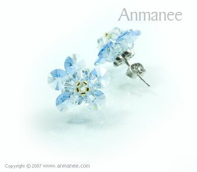 Handcrafted Swarovski Crystal Earrings 010321