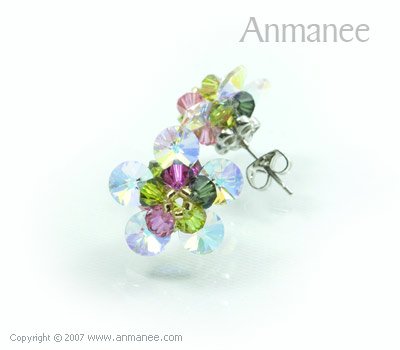 Handcrafted Swarovski Crystal Earrings 010322
