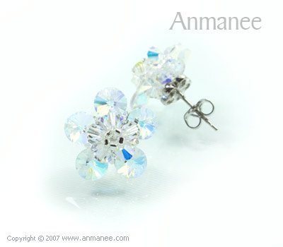 Handcrafted Swarovski Crystal Earrings 010325