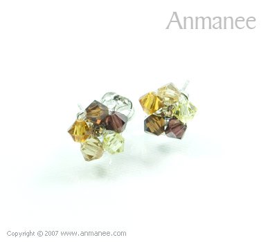 Handcrafted Swarovski Crystal Earrings 010329