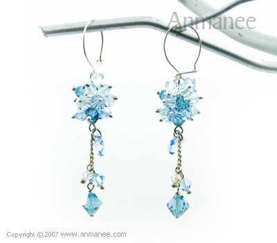 Handcrafted Swarovski Crystal Earrings 010312