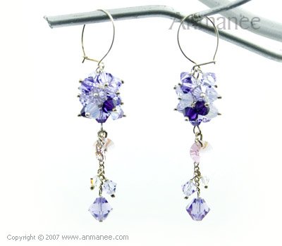 Handcrafted Swarovski Crystal Earrings 010314
