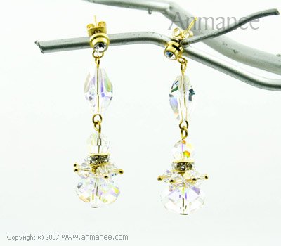 Handcrafted Swarovski Crystal Earrings 010311