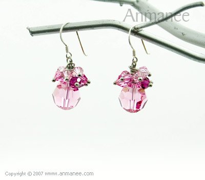 Handcrafted Swarovski Crystal Earrings 010310