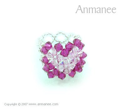 Handcrafted Swarovski Crystal Ring - Square 010475