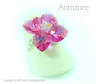 Handcrafted Swarovski Crystal Ring - Pikul 010450
